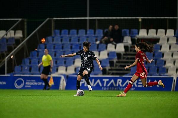 한국 여자 대표팀의 캐나다와의 친선경기 모습. /사진=대한축구협회