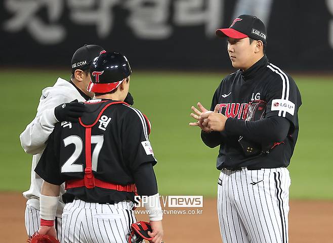 ▲ 손주영 박동원 ⓒ곽혜미 기자