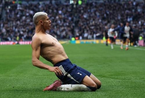 2025-2026시즌 프리미어리그 11라운드 토트넘의 두 번째 득점 주인공 히샬리송. AP연합뉴스