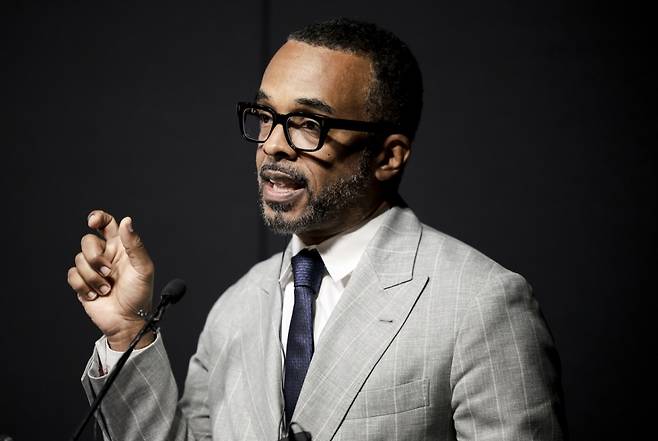 크리스 터너 구글 대외협력 정책 지식 및 정보 부문 부사장이 지난 9월9일 서울 강남구 구글 스타트업 캠퍼스에서 열린 구글 지도 기자간담회에서 취재진 질문에 답하고 있다./사진=뉴시스