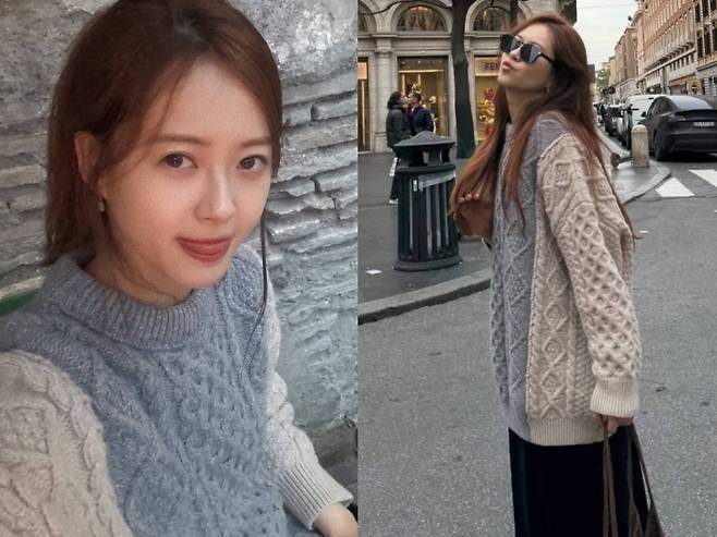 고아라가 이탈리아 로마 거리에서 독보적인 비주얼을 자랑했다.사진=고아라 SNS