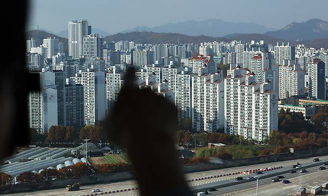 11일 경기 구리타워에서 바라본 구리 도심의 모습. 뉴시스