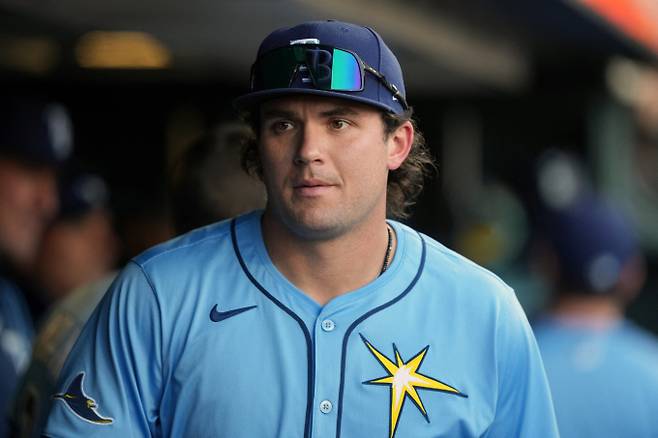 탬파베이 레이스에서 활약한 밥 시모어가 이사이 이적을 추진한다. 사진은 탬파베이에서 활약한 시모어의 모습. /사진=로이터