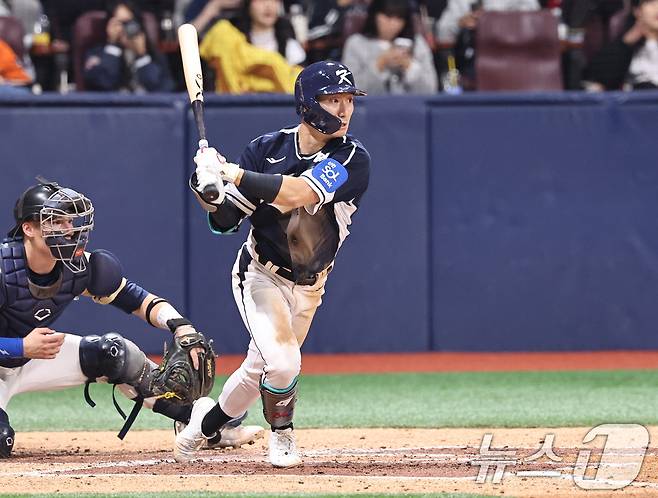 공격 첨병 역할을 맡을 신민재. 2025.11.9/뉴스1 ⓒ News1 구윤성 기자