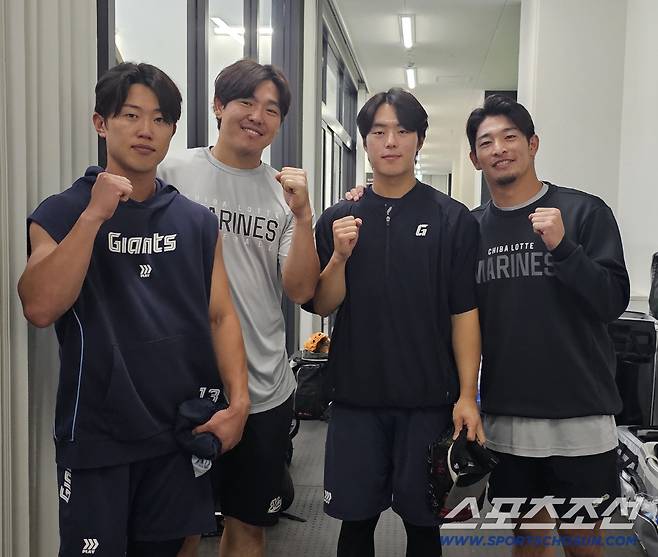 전민재 야스다히사노리 한태양 이케다라이토. 김영록 기자