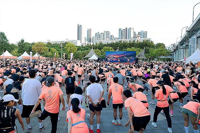 ‘잠수교 10K 나이트런’ 공식 스폰서 참여한 젝시믹스. 사진=브랜드엑스코퍼레이션 제공