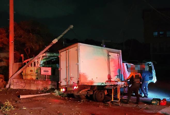 사고현장 모습. 제주도소방안전본부 제공