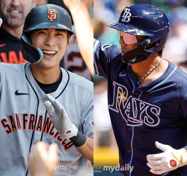 샌프란시스코 자이언츠 이정후와 탬파베이 레이스 김하성./게티이미지코리아