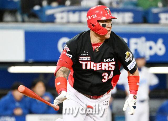 2024년 한국시리즈에 출전한 최형우./마이데일리