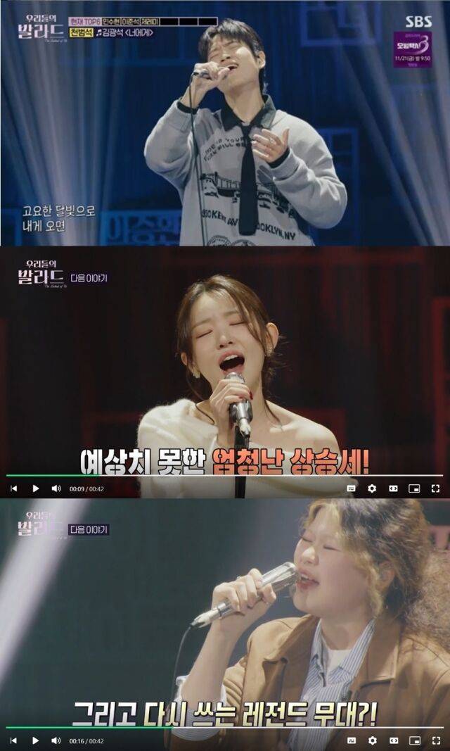 '우리들의 발라드' 천범석, 김윤이, 이예지(위로부터)./SBS