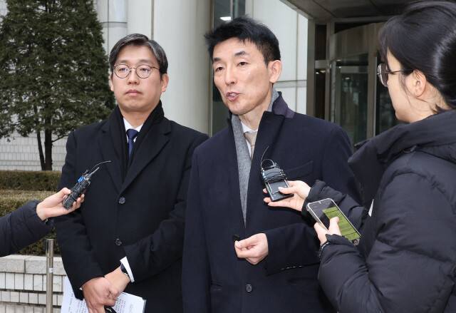 김용현 전 국방부 장관 변호인 이하상 변호사. 한겨레 자료