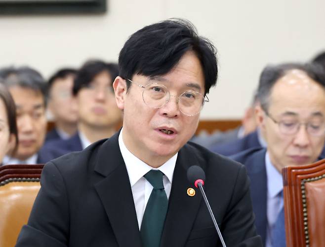 발언하는 김영훈 고용노동부 장관. 연합뉴스