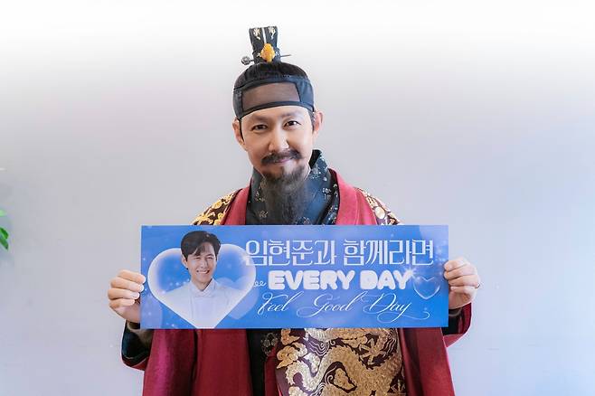 22일 서울 명동에서 열린 팬 이벤트에 참석한 배우 이정재. 사진 tvN