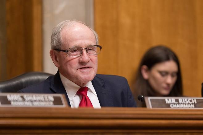 짐 리시 미국 상원 외교위원장. 의원실 제공