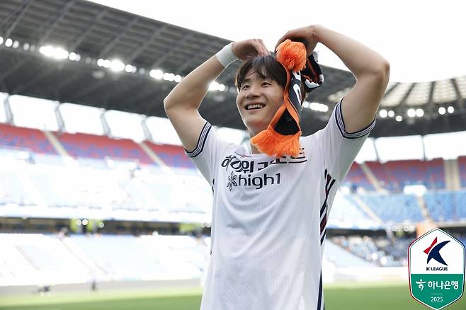 강원FC 신민하. /사진=한국프로축구연맹 제공
