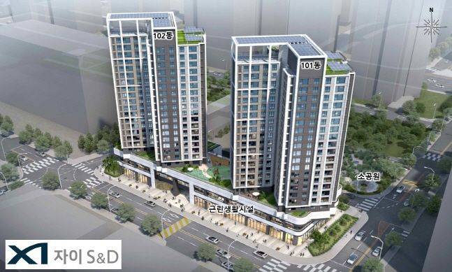 공덕역 주상복합 조감도.ⓒ자이에스앤디