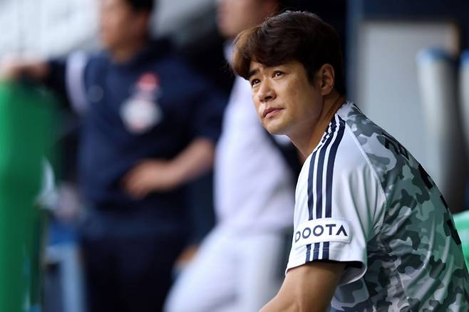 두산 베어스에서 활약했던 시절 김재환의 모습. /사진=두산 베어스 제공