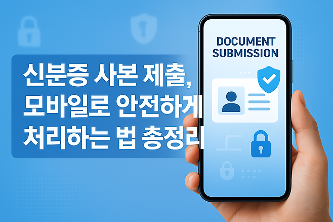 신분증 사본 제출 모바일로 안전하게 처리하는 법 총정리