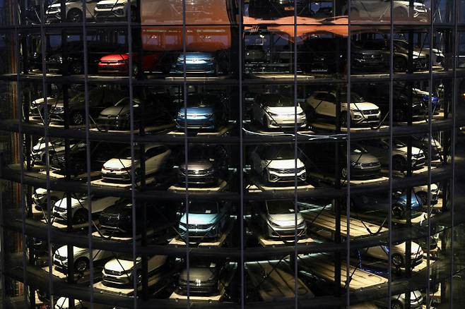 폭스바겐 자동차 타워. 로이터 연합뉴스