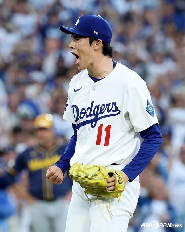 LA 다저스의 사사키 로키. /AFPBBNews=뉴스1