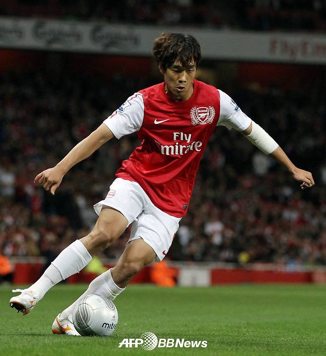 잉글랜드 프리미어리그 아스날 시절 박주영. /AFPBBNews=뉴스1