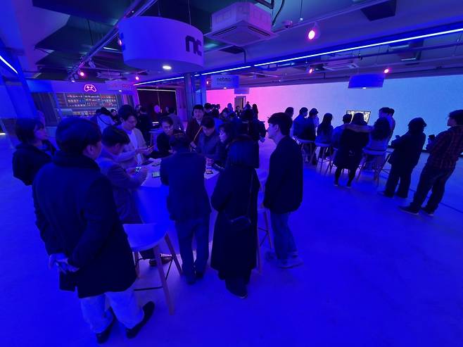 2일 서울 성수동에서 열린 '애플 게임 쇼케이스' 시연 현장./사진제공=애플코리아