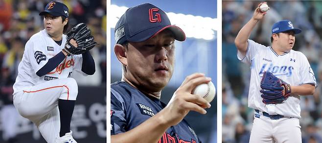 (왼쪽부터) 김범수 김상수 이승현