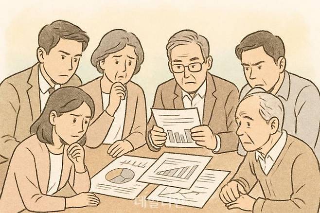 노후 대비를 위한 투자 포트폴리오의 중요성이 커지고 있는 가운데 2030 청년층과 4060 중년층에게 추천되는 최적의 주식·채권 비중이 다르게 제시되고 있다. ⓒ데일리안 AI 삽화 이미지