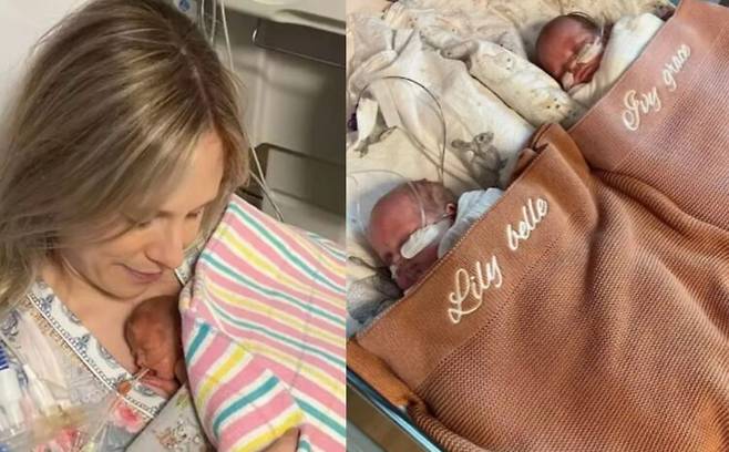 호주에서 한 여성이 출산을 앞두고 뱃속에 쌍둥이 중 한 명만 살릴 수 있다는 절박한 순간을 견뎌낸 끝에, 두 딸과 함께 첫 크리스마스를 준비하고 있다는 사연이 전해졌다. 사진=제나 허치슨의 SNS