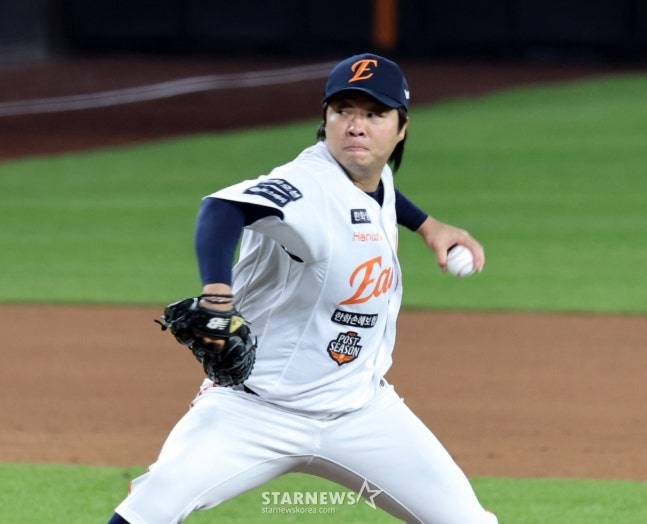 한화 김범수. /사진=강영조 선임기자