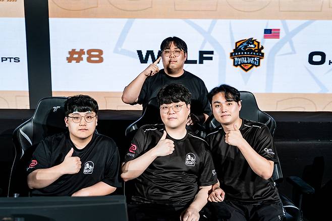 PGC 2025 출전 중인 배고파 선수들이 포즈를 취하고 있다. 사진 | 크래프톤