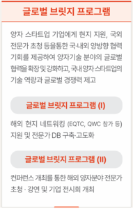 KIST의 이번 호주방문 기반이 된 글로벌 브릿지 프로그램 개요. 이 프로그램은 ' '초격차 스타트업 1000+ 프로젝트' 일환이다.