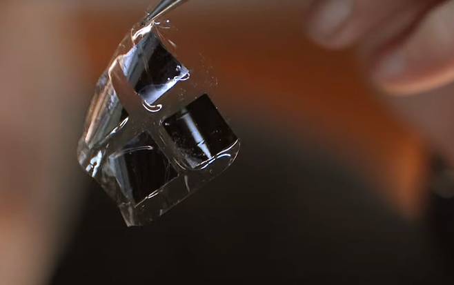 지난 8일 미국 컬럼비아 대학과 스탠퍼드 대학, 펜실베이니아 대 공동 연구팀은 칩 하나에 6만5000개 전극을 담은 BCI 장치 ‘비스크(BISC)’를 개발했다고 밝히고, 그 결과를 국제 학술지 ‘네이처 일렉트로닉스’에 공개했다. 칩은 우표보다 작고 대단히 얇다./Columbia engineering