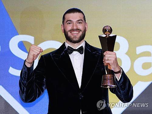 2025 KBO리그 MVP를 수상한 코디 폰세. 연합뉴스