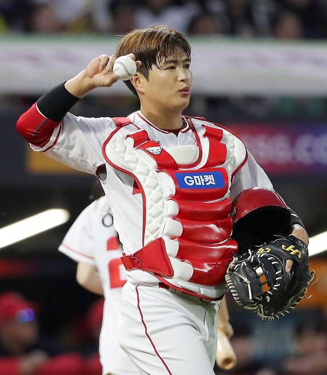 ▲ 김민식은 몇몇 구단의 트레이드 문의를 받았으나 타결에 이르지는 못했다 ⓒSSG랜더스