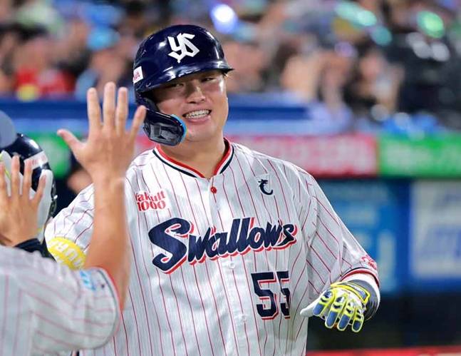 무라카미. /사진=야쿠르트 스왈로스 공식 SNS