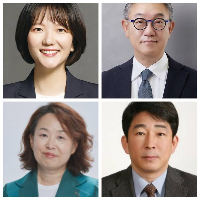 한국한림공학원 2026년 신입 일반회원에 선정된 이들. 왼쪽 위부터 시계방향으로 최수연 네이버 대표, 현신균 LG CNS 대표, 김익수 일본 신슈대 부총장,이현숙 서울대 생명과학부 교수.