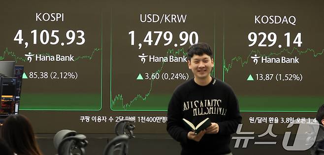 서울 중구 하나은행 딜링룸. /뉴스1 ⓒ News1