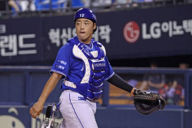 삼성 라이온즈 시절 김민수./삼성 라이온즈