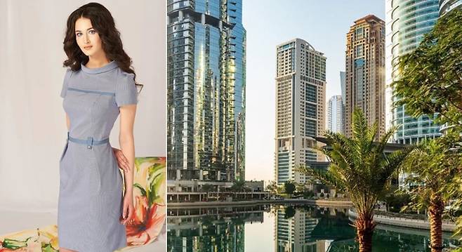 승무원 아나스타시아가 사망한 두바이 호텔. 출처=더선