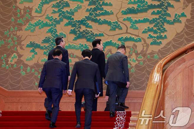 이재명 대통령이 29일 청와대로 첫 출근하고 있다. (청와대통신사진기자단) 2025.12.29/뉴스1 ⓒ News1 허경 기자