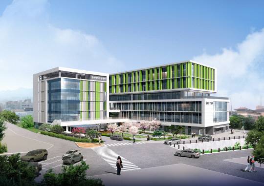 금산보건소 정면조감도