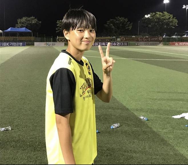 대한축구협회 유스축구팀에서 근무 중인 오제연 매니저의 축구선수 시절 모습. 사진 오제연