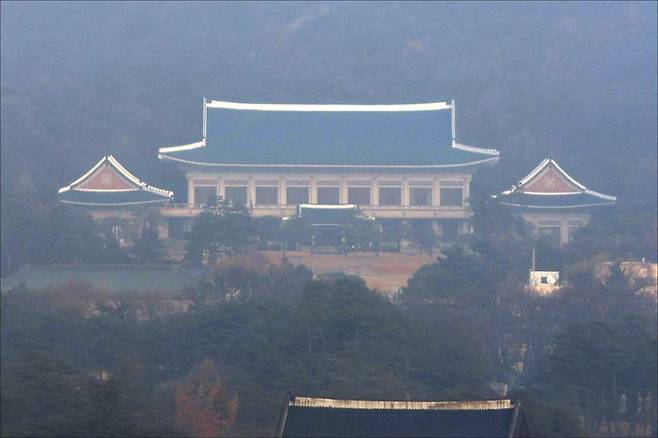 이재명 대통령이 청와대로 첫 출근을 한 29일 서울 세종대로에서 청와대가 보이고 있다. ⓒ데일리안 홍금표 기자
