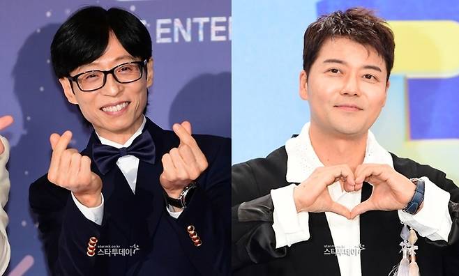 유재석, 전현무. 사진l스타투데이DB