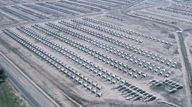 미국 애리조나주에 위치한 데이비드-몬탄 미 공군기지 소속 ‘제309항공우주정비 및 재생전대’ 모습. 사진 제공=에어라인루트닷넷