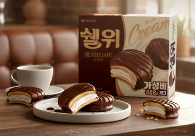 오리온 신제품 쉘위.(GS25 앱 우리동네GS 화면 갈무리)