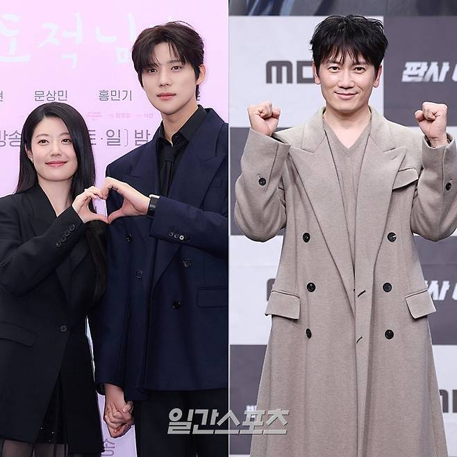 왼쪽부터 배우 남지현, 문상민, 지성. (사진=IS포토, 연합뉴스)