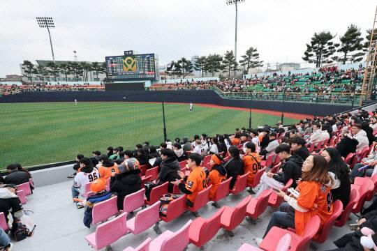 청주 야구장. 연합뉴스