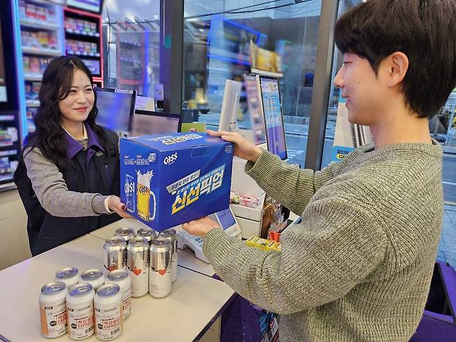 편의점 CU가 양조 후 5일 이내 판매하는 초신선 맥주 픽업 서비스를 확대한다. /사진제공=BGF리테일